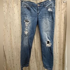 Hollisrer: Distressed Blue Jeans